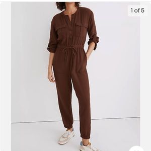 Madewell Lightspun Tapered Leg Jumpsuit